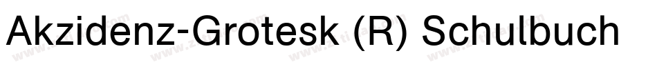 Akzidenz-Grotesk (R) Schulbuch 2 Regular字体转换